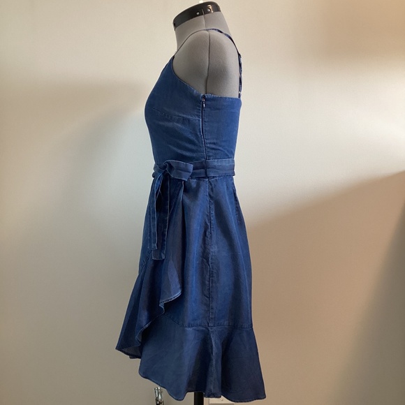 Banana Republic Chambray Faux-Wrap Dress - Picture 2 of 5